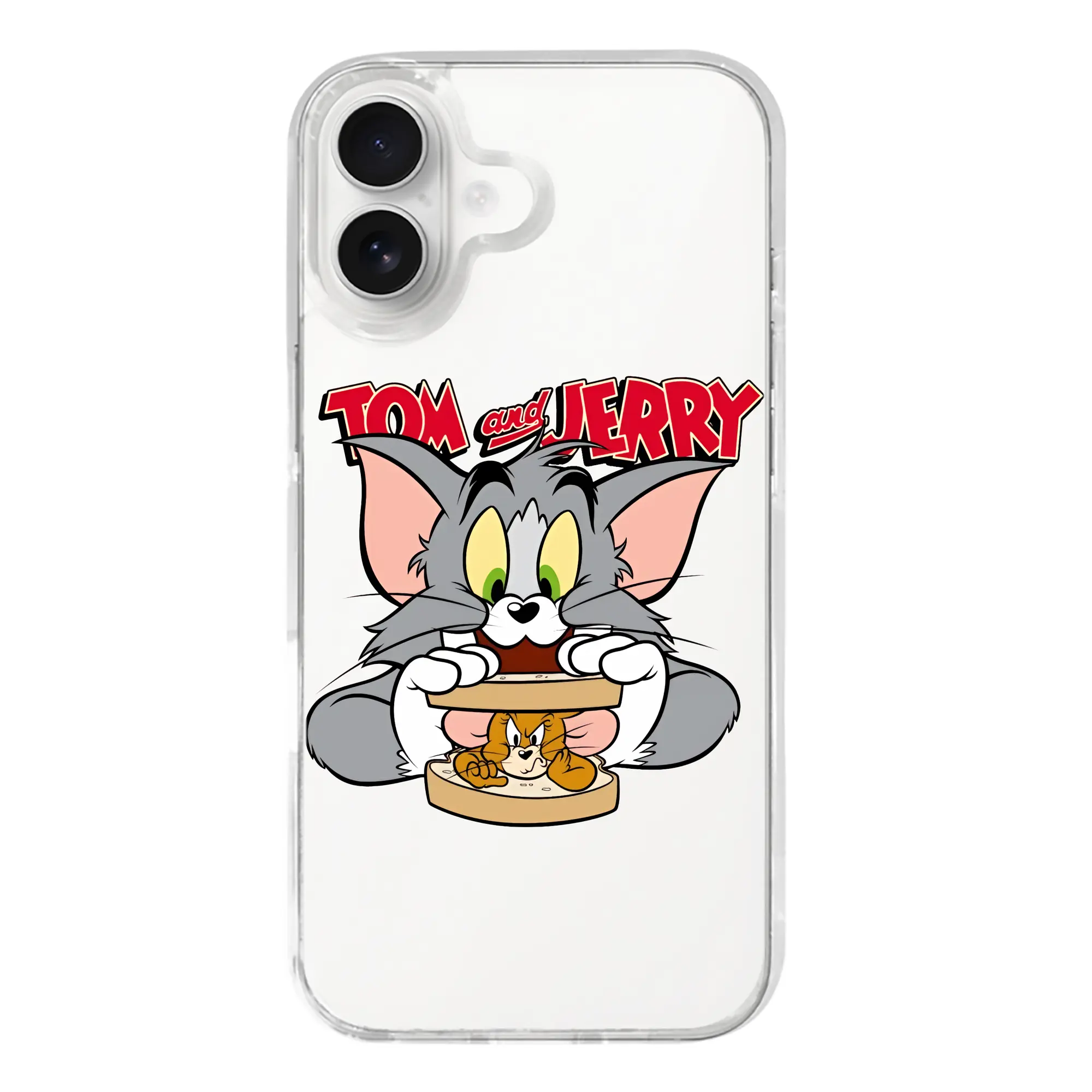 トムとジェリー グッズ トム - iPhone 17シリーズ 透明スマホケース – 薄型・耐衝撃・精密フィット保護カバー